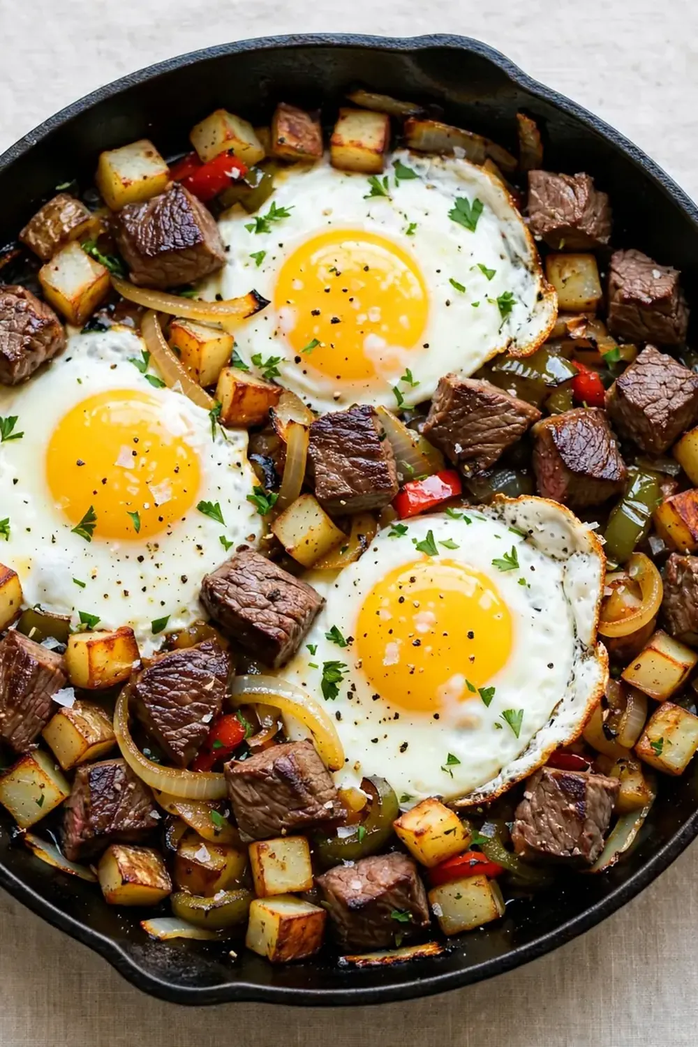 Steak and Eggs Hash Skillet