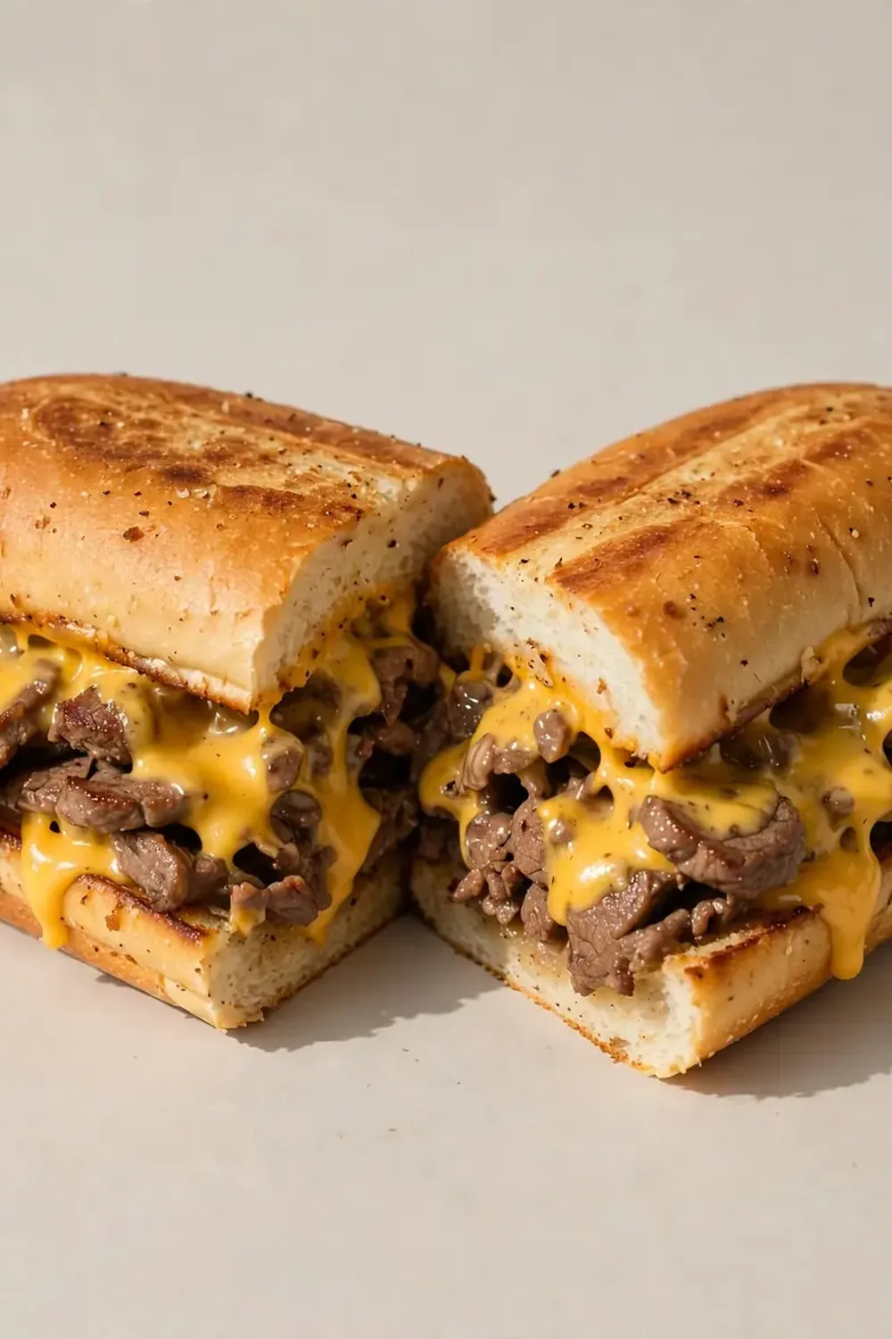 Philly Cheesesteak Sandwich (Ribeye and Cheez Whiz)