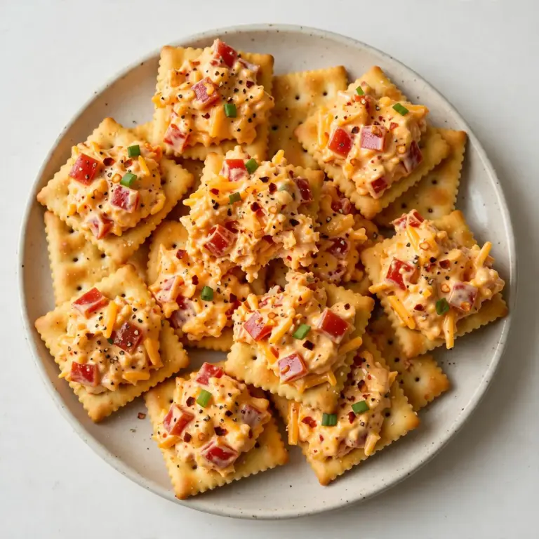 Duftende Auszeit: Scharfe Pimento Cheese Crackers