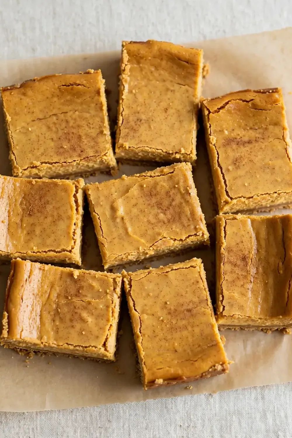 homemade pumpkin cheesecake bars