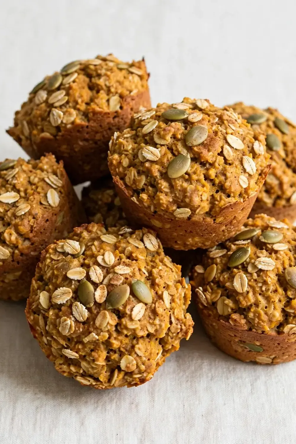 easy healthy pumpkin oatmeal muffins