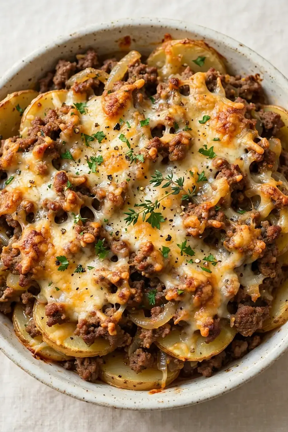 savory ground beef potato casserole