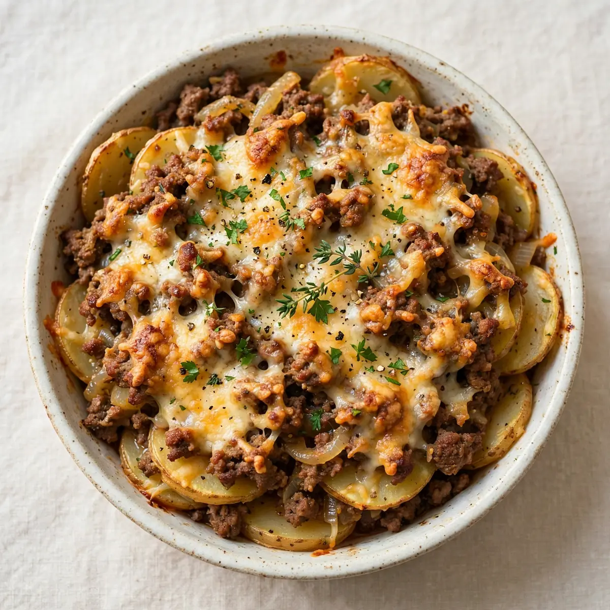 Langsamer Genuss: Hackfleisch-Kartoffelauflauf