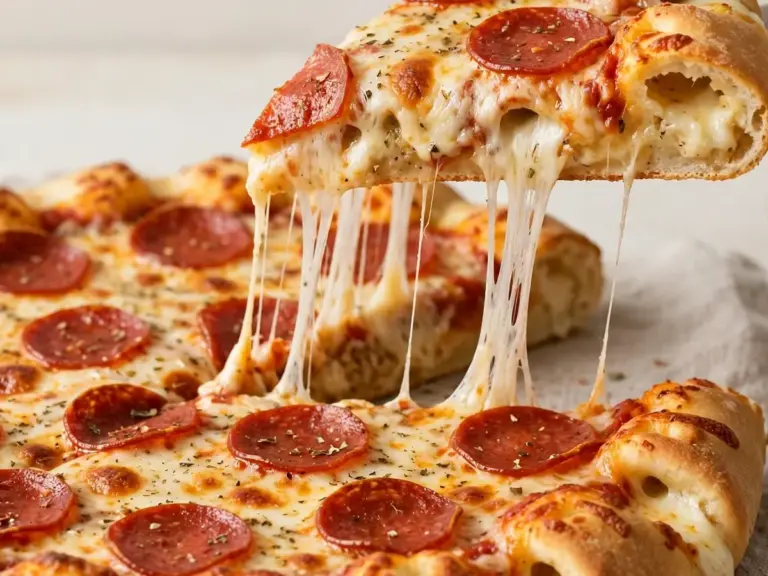 Nachbau: Pizza Hut’s Stuffed Crust Pizza für den Ofen