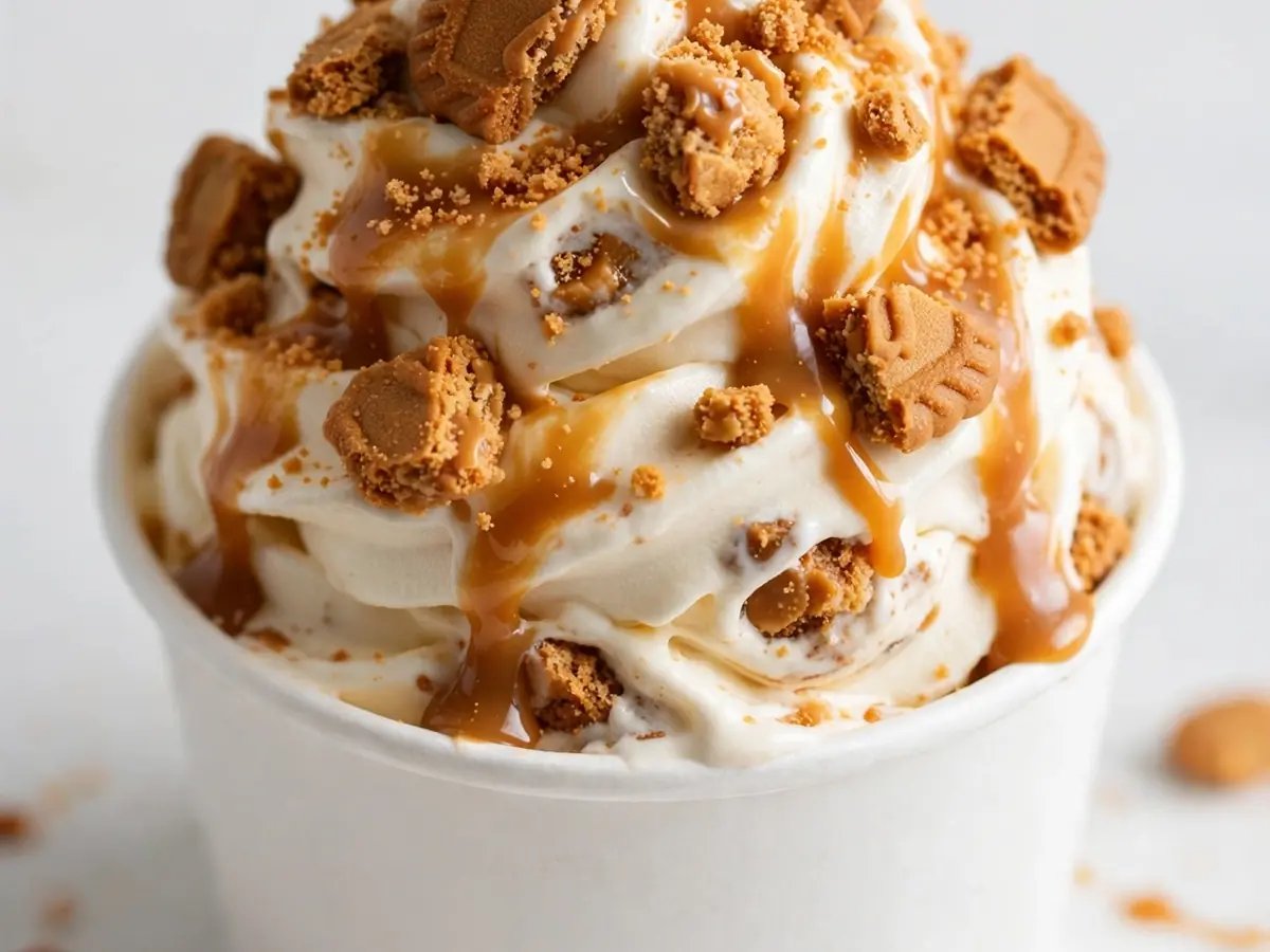 Nachgeahmt: Dairy Queen’s Blizzard mit Karamell‑Keks‑Stückchen