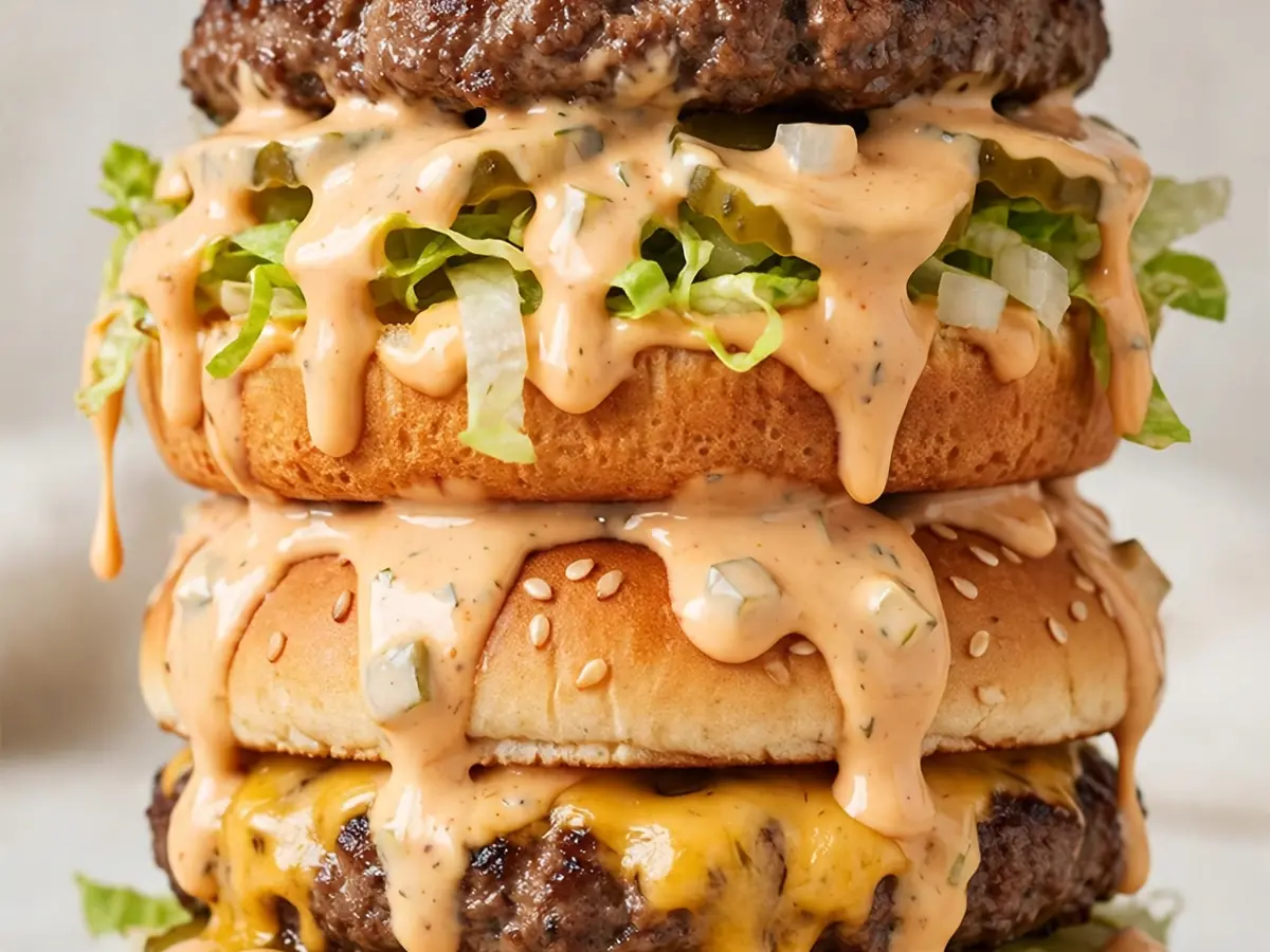 Nachgeahmt: McDonald’s Big Mac mit doppelter Sauce Variante